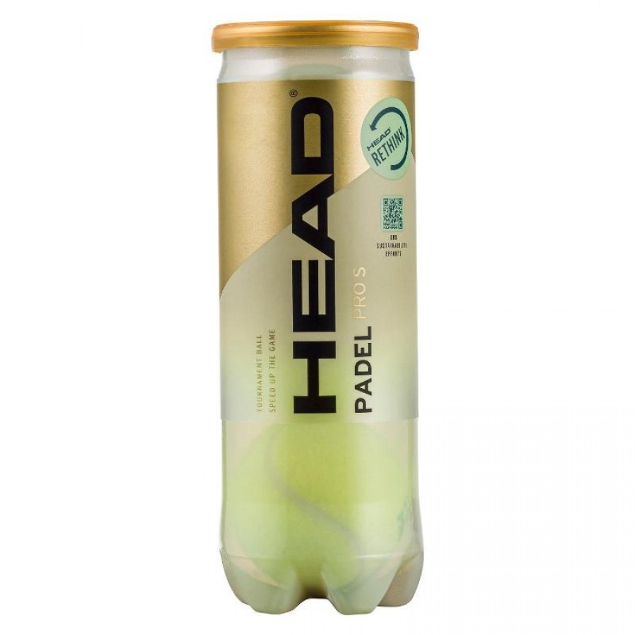 Bote de 3 Pelotas Head Padel Pro S