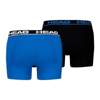 Boxers Head Basic Azul Indigo Negro 2 Unidades