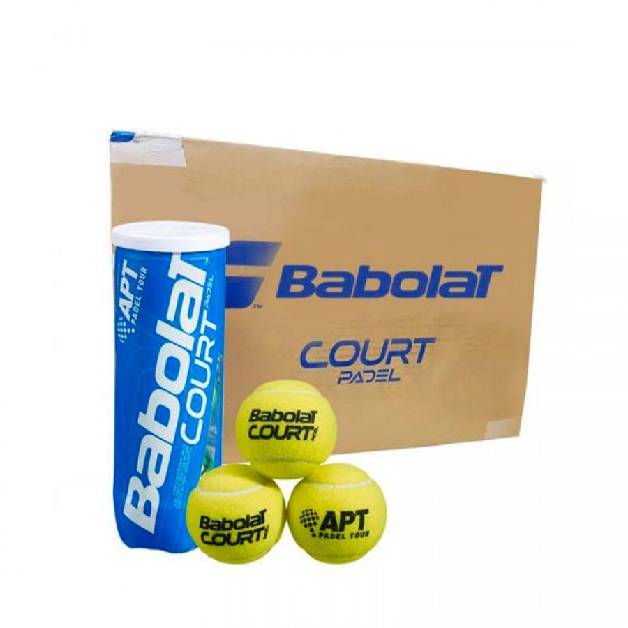 Cajon 72 Pelotas - 24 Botes de 3 uds Babolat Court Padel