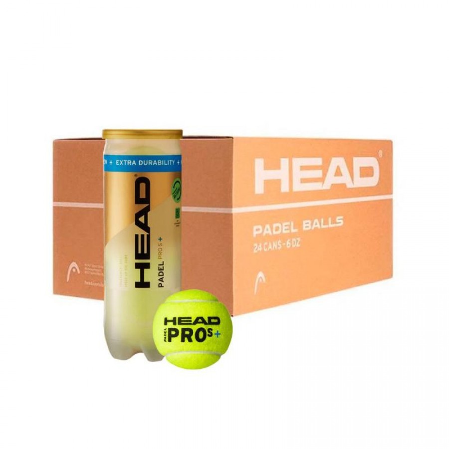 Box 72 Balls - 24 Cans of 3 pcs - Head Padel Pro S+