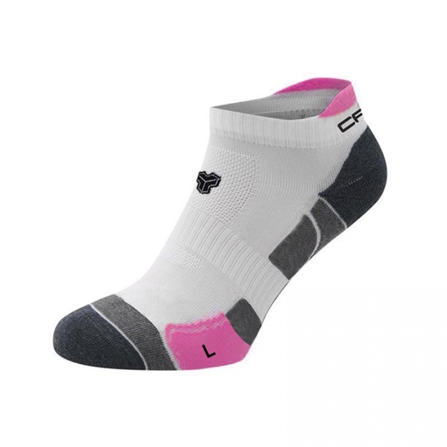 Cartri Axel Crew White Fucsia Chaussettes 1 Paire - Barata Oferta Outlet