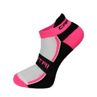 Cartri Slash Crew Blanc Fuchsia Chaussettes 1 Paire