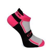 Cartri Slash Crew Blanc Fuchsia Chaussettes 1 Paire