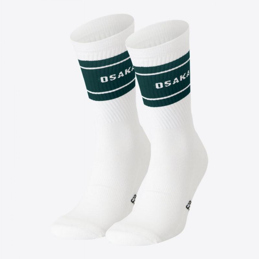 Osaka Colorway Vert Blanc Chaussettes en Pin 2 Paires