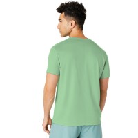 Camiseta Asics Core Celadon Claro Amarillo Fluor