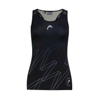 Camiseta Head Play Print Padel Negro Mujer