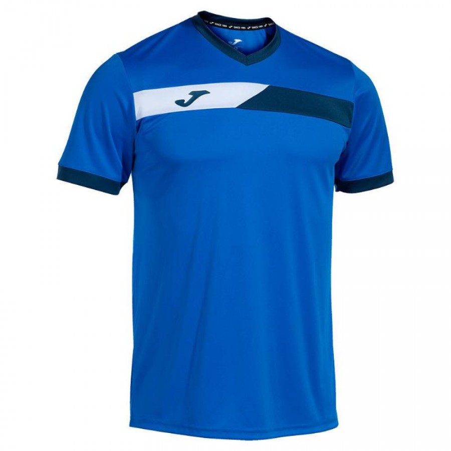 Camiseta Joma Court Royal Marino Blanco