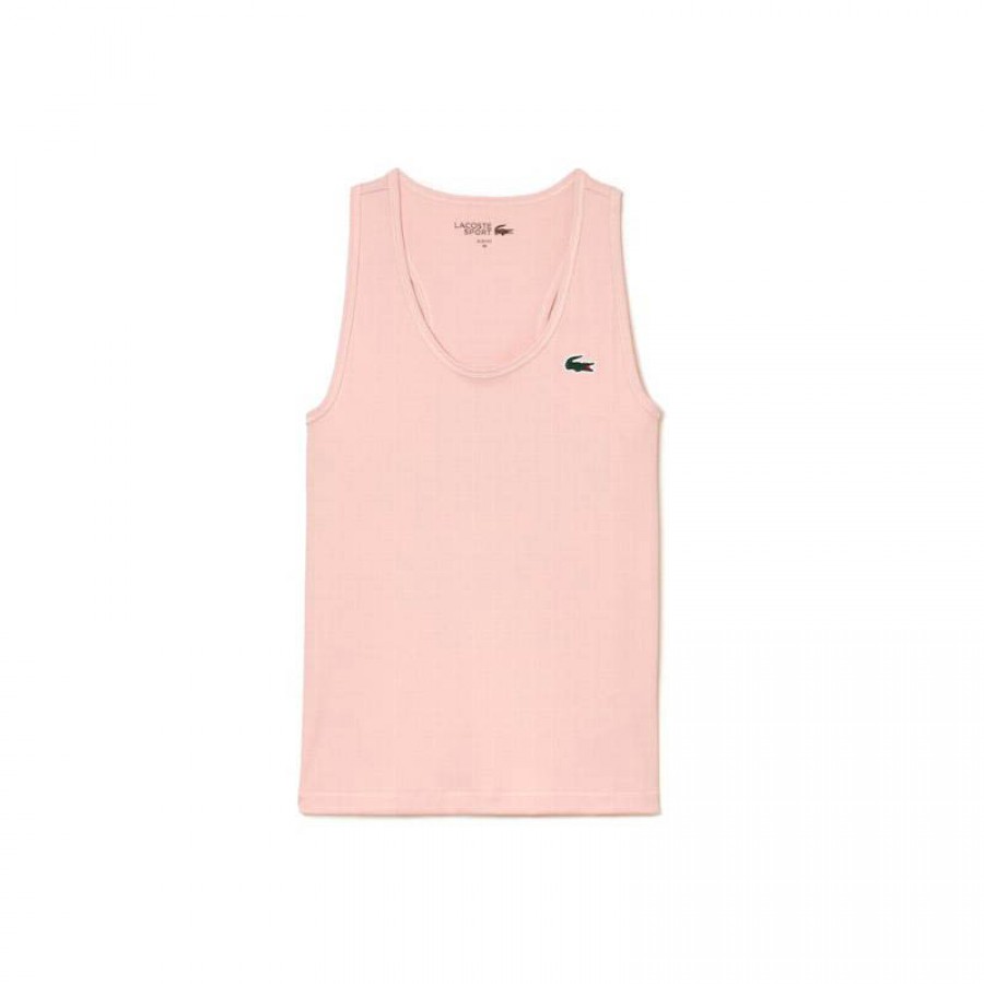 Camiseta Lacoste Sport Slim Fit Rosa Claro