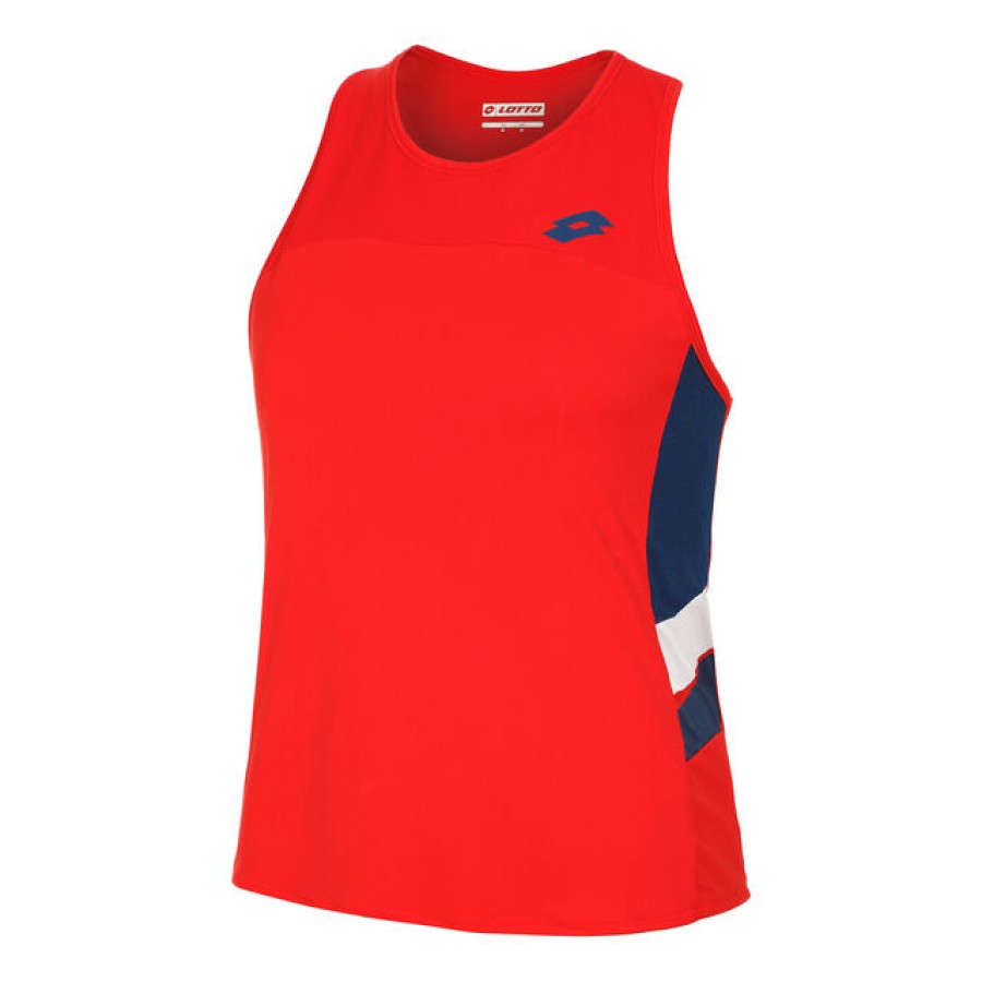 Camiseta Lotto Squadra III Rojo Intenso Mujer