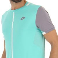 Camiseta Lotto Top IV Verde Turquesa Gris Plata