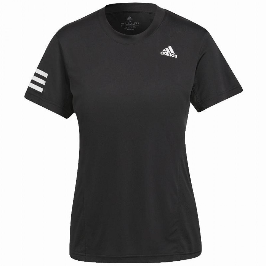 Camiseta Manga Corta Adidas Club Negro Mujer