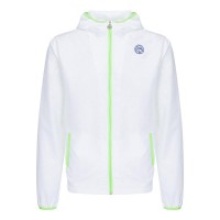 Cortavientos Bidi Badu Mace Blanco Verde Neon