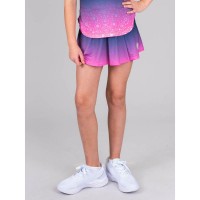 Falda Bidi Badu Colortwist Printed Wavy Rosa Azul Oscuro Junior