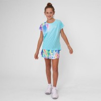 Falda Bidi Badu Melbourne Printed Wavy Aqua Mix Junior