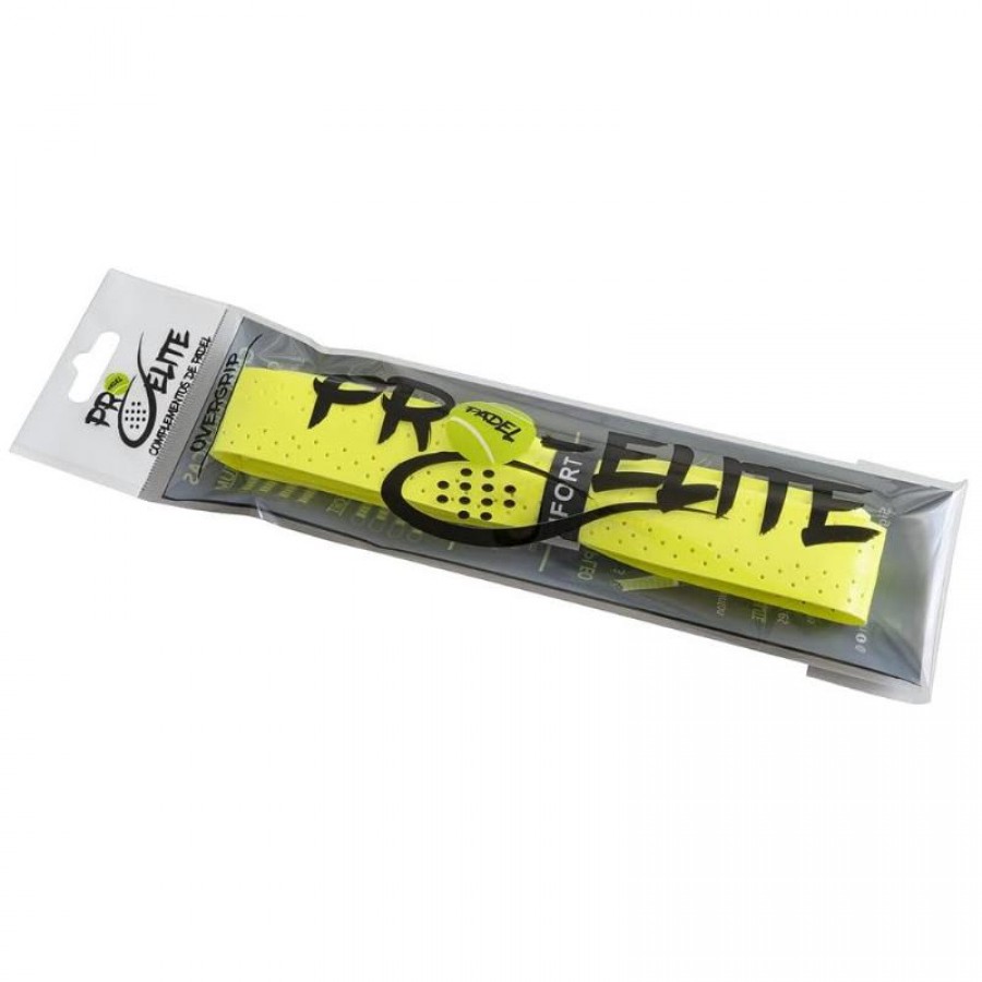 Grip Pro Elite Confort Eva Perforado Amarillo Fluor 1 Unidad