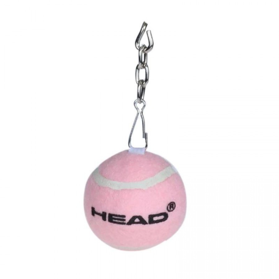 Head Pink Ball Keychain