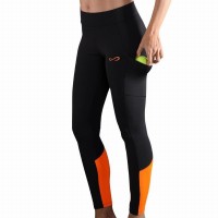 Mallas Endless Lift Negro Naranja