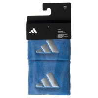 Adidas Short Blue Gray Wristbands 2 Units