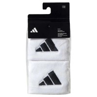 Adidas Short White Black Wristbands 2 Units