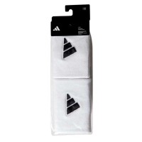 Adidas Long White Black Wristbands 2 Units