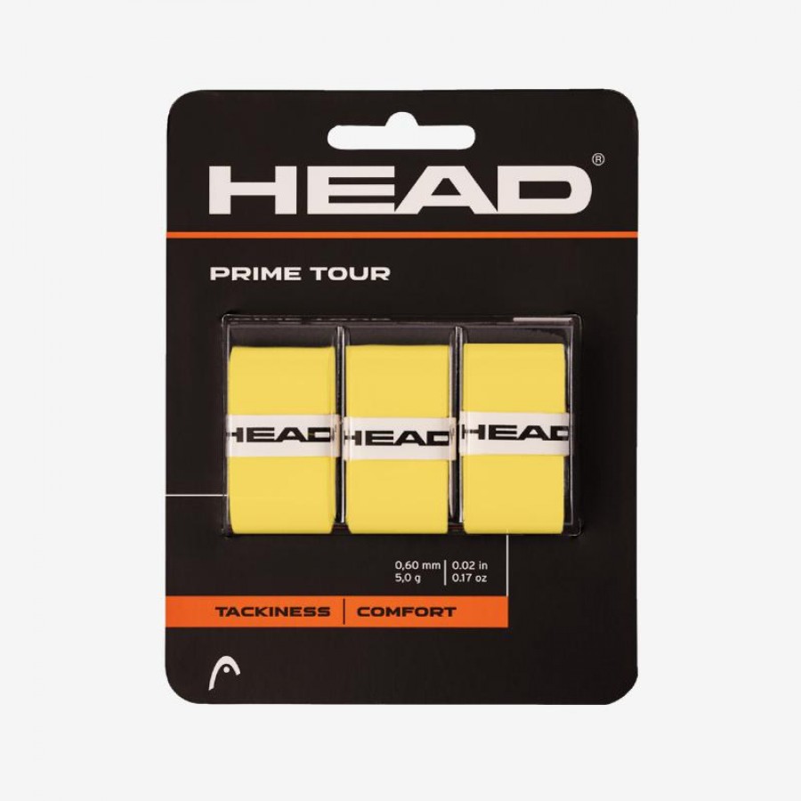 Overgrips Head Prime Tour Amarillo 3 Unidades