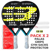 Pack Palas Bullpadel Sniper Yellow X2