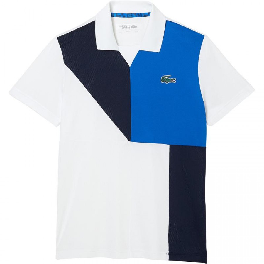 Polo Lacoste Sport Ultra Dry Blanco Marino