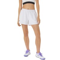 Short Asics Court Blanco Marino Mujer