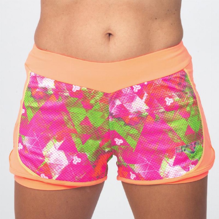 Short Cartri Colmy Naranja Rosa Verde