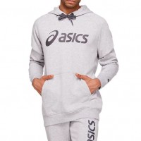 Sudadera Asics Logo Grande Gris Claro Gris Oscuro