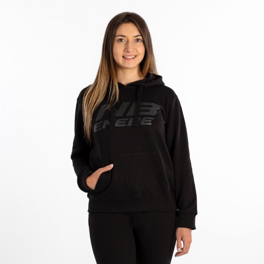 Sudadera Enebe Culmen Negro Mujer