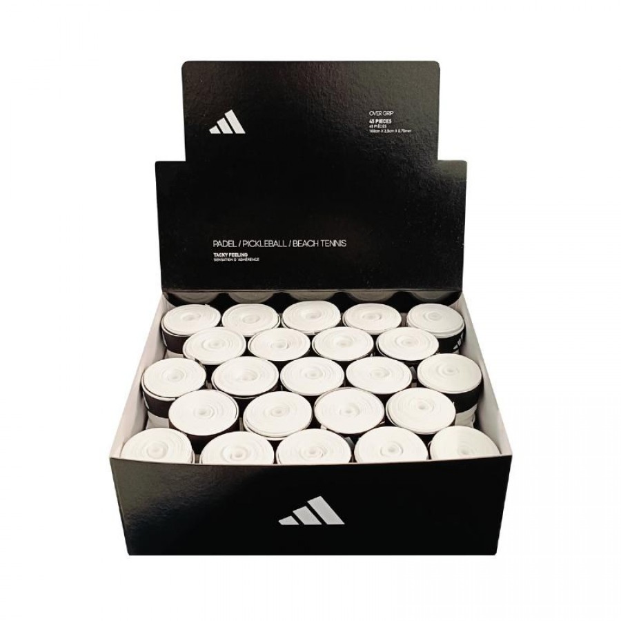 Tambor Adidas 45 Overgrips Tacky Feeling Blancos - Barata Oferta Outlet