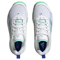 Baskets Femme Adidas AvaFlash Blanc Menthe Argente