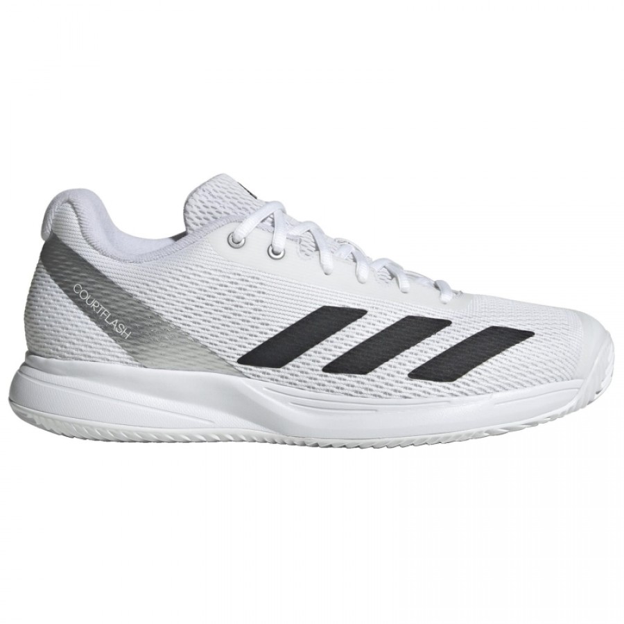 Tenis Adidas Courtflash Speed 2 Branco Preto Prateado