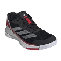 Zapatillas Adidas Crazyquick LS Padel Negro Plata Rojo