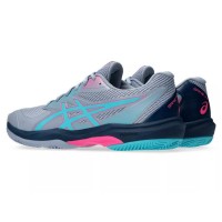 Zapatillas Asics Game FF Padel Gris Azul Aqua