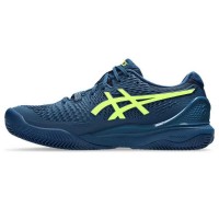 Asics Gel Resolution 9 Clay Blue Mako Yellow Sneakers