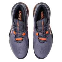 Asics Gel Resolution X Clay Gray Purple Orange Sneakers