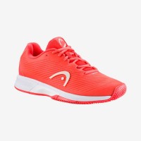 Zapatillas Head Revolt Pro 4.0 Clay Coral Blanco Mujer