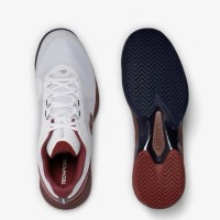 Zapatillas Lacoste Tech Point Blanco Burdeos