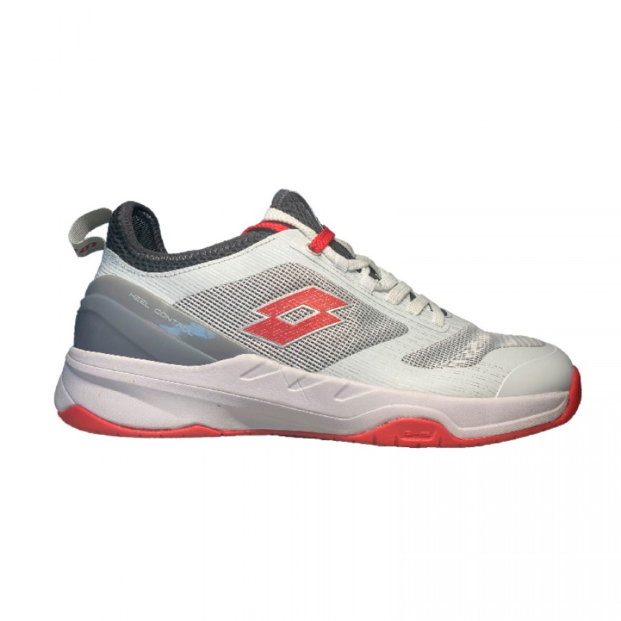 Zapatillas Lotto Mirage 200 Blanco Rojo Poppy Gris