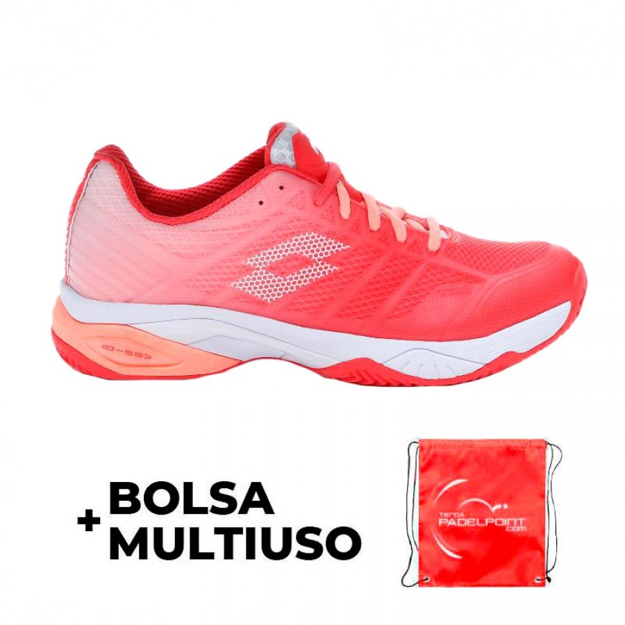 Shoes Lotto Mirage 300 Red Fluor White Salmon Women