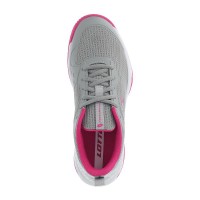 Zapatillas Lotto Mirage 600 Gris Rosa Fucsia Mujer