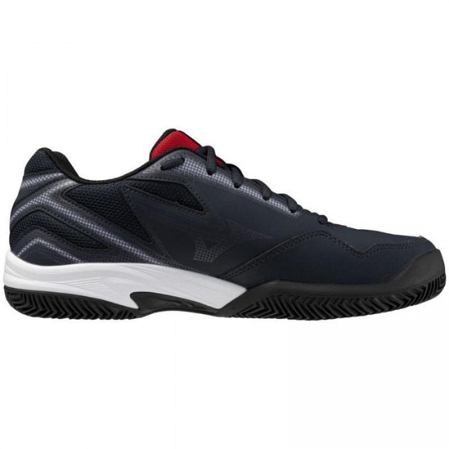 Zapatillas Mizuno Break Shot 4 Padel Gris Blanco Rojo