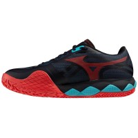 Sneakers Mizuno Wave Enforce Tour 2 Padel Nero Blu Rosso