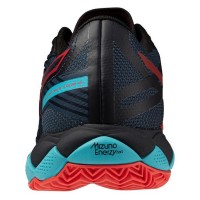 Mizuno Wave Enforce Tour 2 Padel Noir Bleu Rouge Sneakers