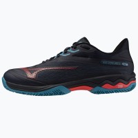 Zapatillas Mizuno Wave Exceed Light 2 Padel Negro Azul Rojo